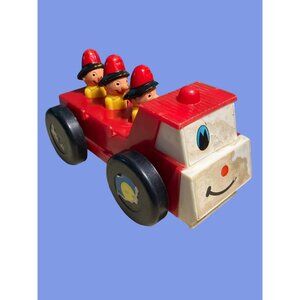 Vintage Fire Truck Joseph International Toy Bell Hong Kong